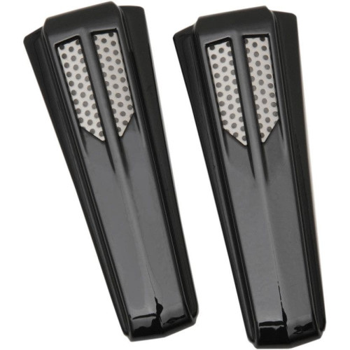 PartzBiz HD: 4421010-Ciro Black Upper Fork Boot Slider Covers สำหรับ Harley 08-13 FLHT Touring | 43011 PartzBiz HD: 4421010-Ciro Black Upper Fork Boot Slider Covers สำหรับ Harley 08-13 FLHT Touring | 43011