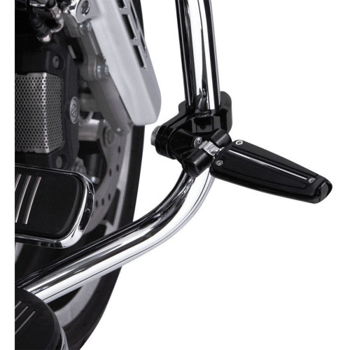 PartzBiz HD: 4421011-Ciro Black Adjustable Pinless 1-1/4" Hi-Way Bar Mount w/ Female Footpeg Clevis | 60022 PartzBiz HD: 4421011-Ciro Black Adjustable Pinless 1-1/4" Hi-Way Bar Mount w/ Female Footpeg Clevis | 60022