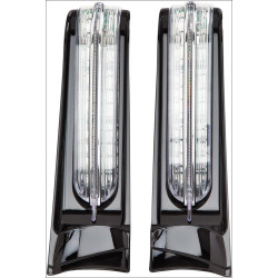PartzBiz HD DS20401822 - Ciro Black Smoke LED ไฟส่องเฉพาะกระเป๋าข้างรถ 14-16 FLHT/K (pr) | 40003