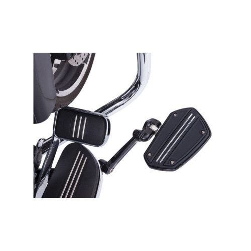 PartzBiz HD: 4420983-Ciro Black Twin Rail Boards Floorboards พร้อมอะแดปเตอร์ Harley Male Mount Clevis PartzBiz HD: 4420983-Ciro Black Twin Rail Boards Floorboards พร้อมอะแดปเตอร์ Harley Male Mount Clevis