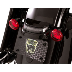 PartzBiz HD DS20101454 - Ciro Chrome Crown Taillight Lightstrike Tech Black Smoke Harley Touring 14-Up PartzBiz HD DS20101454 - Ciro Chrome Crown Taillight Lightstrike Tech Black Smoke Harley Touring 14-Up