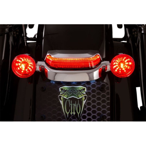 PartzBiz HD: 4420995-Ciro Chrome Crown ไฟท้าย Lightsstrike Tech Chrome Red Harley Touring 14-Up PartzBiz HD: 4420995-Ciro Chrome Crown ไฟท้าย Lightsstrike Tech Chrome Red Harley Touring 14-Up