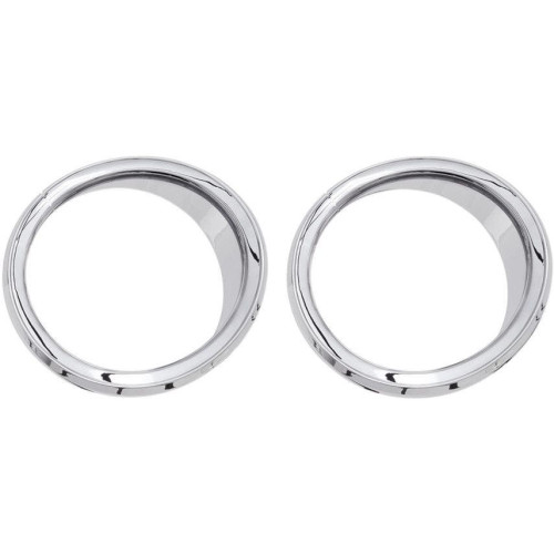 PartzBiz HD: 4420978-Ciro Chrome Non LED ด้านหน้าลำโพง Bezels สำเนียงสำหรับ Harley Batwing FLH/T 14-16 | 42105 PartzBiz HD: 4420978-Ciro Chrome Non LED ด้านหน้าลำโพง Bezels สำเนียงสำหรับ Harley Batwing FLH/T 14-16 | 42105