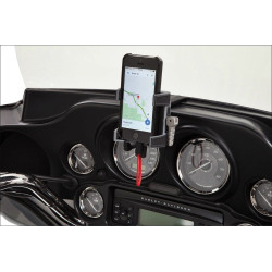 PartzBiz HD DS44020596 - Ciro Fairing Mount ที่วางสมาร์ทโฟน/GPS ระดับพรีเมียมพร้อมที่ชาร์จ Harley 14-16 FLH/T | 50217 PartzBiz HD DS44020596 - Ciro Fairing Mount ที่วางสมาร์ทโฟน/GPS ระดับพรีเมียมพร้อมที่ชาร์จ Harley 14-16 FLH/T | 50217