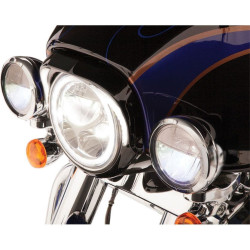 PartzBiz HD DS20011364 - Ciro Gloss Black LED 7" Headlight Bezel Trim Ring for Harley FLH/T 96-13 45211 PartzBiz HD DS20011364 - Ciro Gloss Black LED 7" Headlight Bezel Trim Ring for Harley FLH/T 96-13 45211