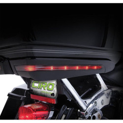 PartzBiz HD DS20401858 - Ciro Gloss Black Tour-Pak Trunk Light Accents for Harley Touring 14-16 (exc CVO) | 40007 20401858 2040-1858 PartzBiz HD DS20401858 - Ciro Gloss Black Tour-Pak Trunk Light Accents for Harley Touring 14-16 (exc CVO) | 40007 20401858 2040-1858