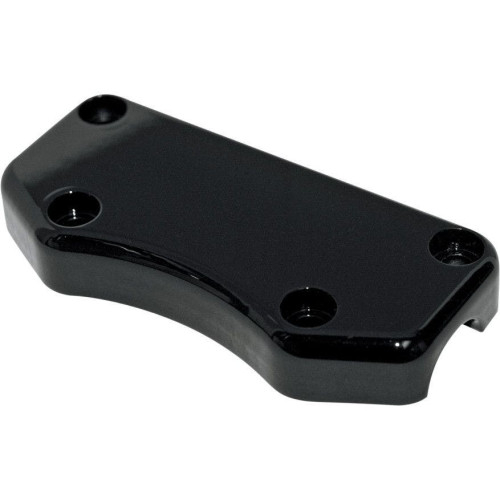 PartzBiz HD: 4420959-Drag Buffalo Smooth Black แฮนด์บาร์ 1 ” Riser Clamp Harley 3 1/2 ” Offset Holes | ลากพิเศษ