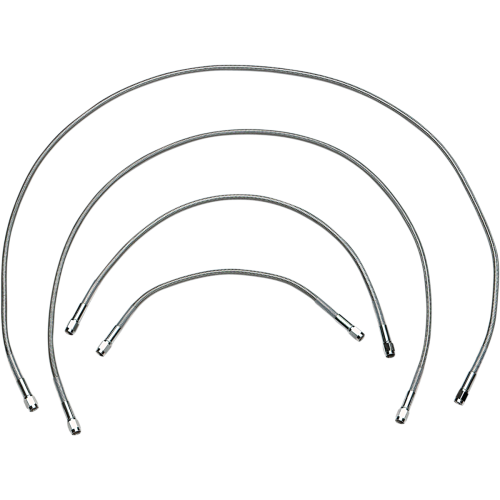 PartzBiz HD: 4420938-Drag Universal Clear Coated 36" Stainless Steel Brake Line w/ AN-3 Fittings Ends | DS098836