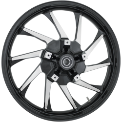 PartzBiz HD CM-HURR-BC - Coastal Moto Black Cut Hurricane Precision Cast 3D 21" Wheel & Tire Package for Harley 00-23 | 3D-HUR213BCABST PartzBiz HD CM-HURR-BC - Coastal Moto Black Cut Hurricane Precision Cast 3D 21" Wheel & Tire Package for Harley 00-23 | 3D-HUR213BCABST