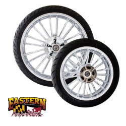 PartzBiz HD DS02012401 / TR310488 & DS02022187/ TR310479 - Coastal Moto Chrome Atlantic 21" Front 18" Rear Wheel & Tire 09-18 Harley Davidson Touring Bagger Dresser 0201-2223 & 0202-2112 310488 & 310479 3D-ATL213CH-ABS & 3D-ATL185CH-ABS PartzBiz HD DS02012401 / TR310488 & DS02022187/ TR310479 - Coastal Moto Chrome Atlantic 21" Front 18" Rear Wheel & Tire 09-18 Harley Davidson Touring Bagger Dresser 0201-2223 & 0202-2112 310488 & 310479 3D-ATL213CH-ABS & 3D-ATL185CH-ABS
