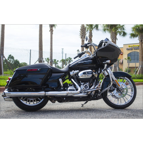 PartzBiz HD: 4420842-Coastal Moto Chrome Atlantic 3D 18" Rear Cast Wheel Only Harley 09-17 Non ABS | 3D-ATL185CH