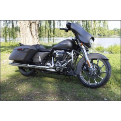 PartzBiz HD DS02012330 - Coastal Moto Chrome Hurricane 3D 21" Front Cast Wheel Only Harley 00-07