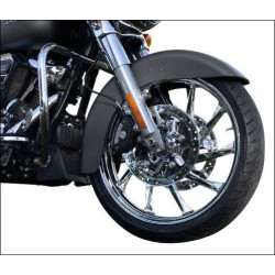PartzBiz HD DS02012327 - Coastal Moto Chrome Hurricane 3D 21" Front Cast Wheel Only Harley 08-18 Non ABS