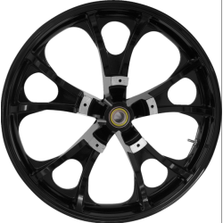 PartzBiz HD CM-LARGO-SB - Coastal Moto Gloss Black Largo Precision Cast 3D 21" Wheel & Tire Package for Harley 00-23 PartzBiz HD CM-LARGO-SB - Coastal Moto Gloss Black Largo Precision Cast 3D 21" Wheel & Tire Package for Harley 00-23
