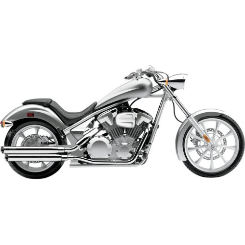 PartzBiz HD: 4420794-Cobra 1133 Chrome 3" Slip On Exhaust Mufflers 10-16 Honda VTX1300 082531 1811-2289 18112289