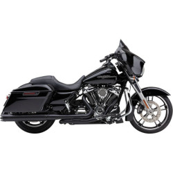 PartzBiz HD CBU-6266RB - Cobra 4" Round NH Series Black Dual Cut Slip On Mufflers for Harley FLH 99-16 | 6266RB PartzBiz HD CBU-6266RB - Cobra 4" Round NH Series Black Dual Cut Slip On Mufflers for Harley FLH 99-16 | 6266RB