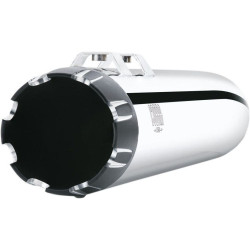 PartzBiz HD CBU-6267 - Cobra 4" Round NH Series Chrome Dual Cut Slip On Mufflers for Harley FLH 17-18 | 6267 PartzBiz HD CBU-6267 - Cobra 4" Round NH Series Chrome Dual Cut Slip On Mufflers for Harley FLH 17-18 | 6267
