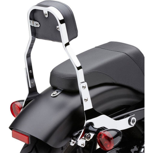PartzBiz HD: 4420758-Cobra 602-2022 Chrome Mini 11" Square Detachable Backrest Kit Harley 07-17 FL/FX | 602-2022 PartzBiz HD: 4420758-Cobra 602-2022 Chrome Mini 11" Square Detachable Backrest Kit Harley 07-17 FL/FX | 602-2022