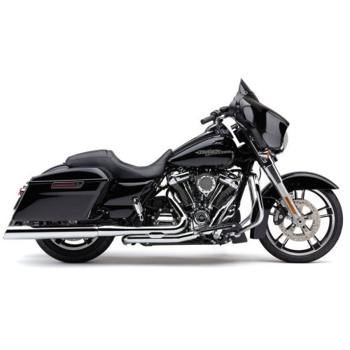 PartzBiz HD: 4420724-Cobra 6268 Chrome 909 Uppercut 4" Slip On Muffler Exhaust Harley Touring 95-16 1801-1214 631293
