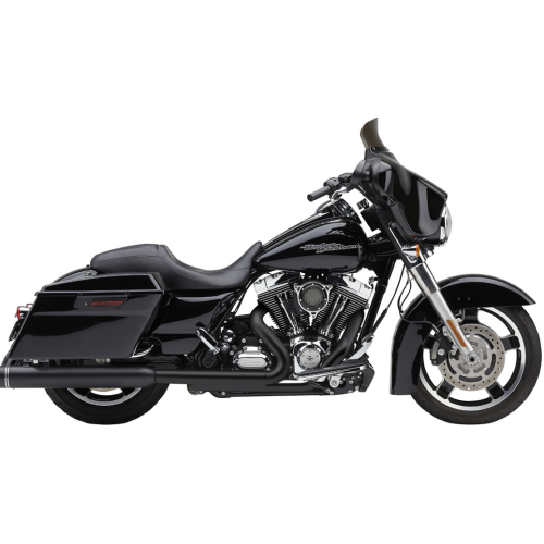 PartzBiz HD: 4420690-Cobra 6276RB Black Gen2 Neighbor Haters 4" Round Slip On Mufflers Harley 95-16  | 6276RB