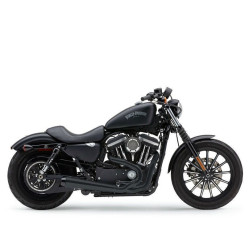 PartzBiz HD CBU-6492B - Cobra 6492B สีดำ 3.5” El Diablo 2-Into-1 ระบบไอเสีย 07-13 Harley Sportster XL 1800-2218 18002218 631300