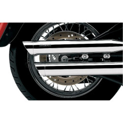 PartzBiz HD CBU-6004 - Cobra Chrome 3" Slash Cut Slip On Mufflers Billet Tip Harley 00-06 FXST FLSTC | 6004 PartzBiz HD CBU-6004 - Cobra Chrome 3" Slash Cut Slip On Mufflers Billet Tip Harley 00-06 FXST FLSTC | 6004