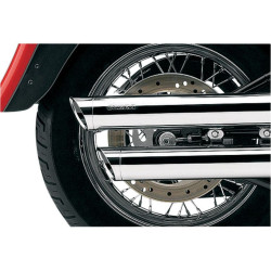 PartzBiz HD CBU-6020 - Cobra Chrome 3" Slash Cut Slip On Mufflers w/ Billet Tips Harley FLH/T 95-16 | 6020 PartzBiz HD CBU-6020 - Cobra Chrome 3" Slash Cut Slip On Mufflers w/ Billet Tips Harley FLH/T 95-16 | 6020