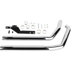 PartzBiz HD CBU-6811T - Cobra Chrome Dragsters 2:2 Drag Pipe ท่อไอเสียเต็มสำหรับ Harley 07-11 Softail | 6811T PartzBiz HD CBU-6811T - Cobra Chrome Dragsters 2:2 Drag Pipe ท่อไอเสียเต็มสำหรับ Harley 07-11 Softail | 6811T