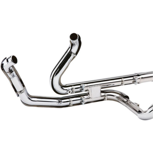 PartzBiz HD: 4420635-Cobra Chrome PowerPort Power Boost Crossover Head Pipes Headers Harley 10-16 FLH | 6253DB1