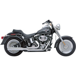 PartzBiz HD CBU-6422 - Cobra Chrome PowerPro HP 2-into-1 Exhaust for Harley Softail 12-16 FLST FXST | 6422