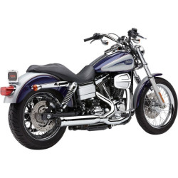 PartzBiz HD CBU-6468 - Cobra Chrome PowerPro HP 2 into 1 RPT Exhaust for Harley Dyna FXD 12-16 | 6468