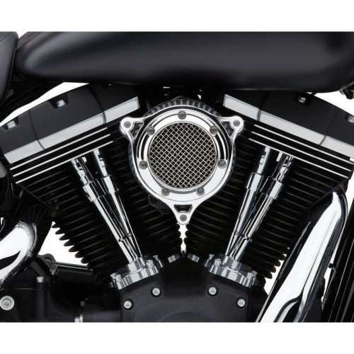 PartzBiz HD: 4420645-Cobra Chrome RPT Stage 1 เครื่องดูดอากาศสำหรับ Harley Cable Throttle 99-16 BT | 606-0102-05 PartzBiz HD: 4420645-Cobra Chrome RPT Stage 1 เครื่องดูดอากาศสำหรับ Harley Cable Throttle 99-16 BT | 606-0102-05