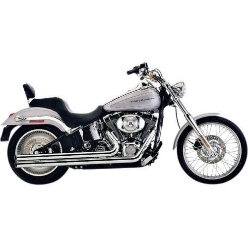 PartzBiz HD: 4420607-Cobra Chrome Speedster Long 2 into 2 Full Exhaust Harley Softail FXST FLST 07-11 | 6951T
