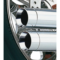PartzBiz HD CBU-6950T - Cobra Chrome Speedster Long 2 into 2 Full Exhaust Harley Softail FXST FLST 86-06 | 6950T