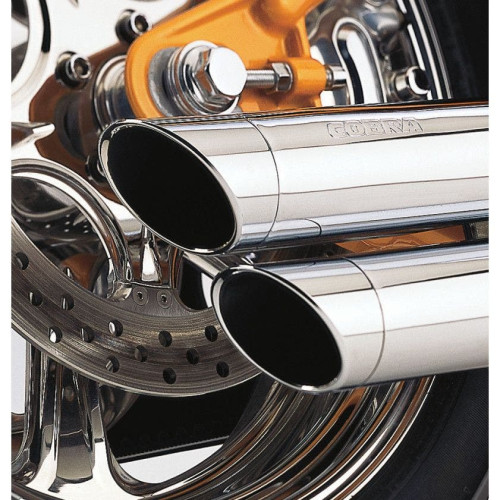 PartzBiz HD: 4420612-ท่อไอเสีย Cobra Chrome Speedster Slashdown สำหรับรุ่น Harley Dyna FXD 91-05 | 6855