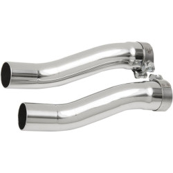 PartzBiz HD CBU-6201T - Cobra 6201T Chrome Tri-Glide หัวท่ออะแดปเตอร์ Harley Trike 09-16