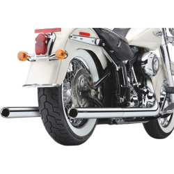 PartzBiz HD CBU-6984 - Cobra Softail Dual Chrome Exhaust w/ Billet Tips Harley Softail FX /FLST 97-06 | 6984 PartzBiz HD CBU-6984 - Cobra Softail Dual Chrome Exhaust w/ Billet Tips Harley Softail FX /FLST 97-06 | 6984