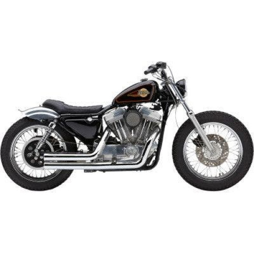 PartzBiz HD: 4420560-Cobra USA 6701 Chrome Speedster 909 2-2 Exhaust System Harley Sportster XL 87-03 1800-2355 18002355 best for buy sporty upgrade muffler pipe