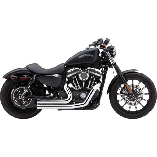 PartzBiz HD: 4420522-Cobra USA 6704 Chrome Speedster 909 2-2 ระบบไอเสีย Harley Sportster XL 14-Up 1800-2093 18002093 ที่ดีที่สุดสำหรับ sporty อัพเกรดท่อไอเสียท่อ