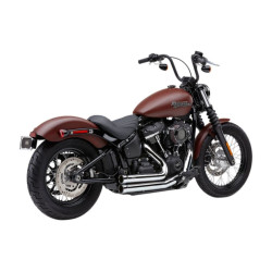 PartzBiz HD CBU-6712 - Cobra USA 6712 Chrome Speedster Short 909 Exhaust System 2018-2019 Harley Softail M8 1800-2252 18002252 631339