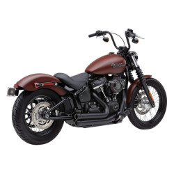 PartzBiz HD CBU-6712B - Cobra USA 6712B Black Speedster Short 909 Exhaust System 2018-2019 Harley Softail M8 1800-2253 18002253 631340