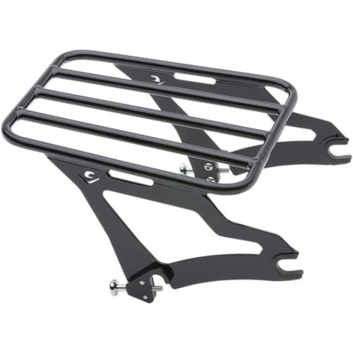 PartzBiz HD: 4420528-Cobra USA Black Quick Detachable Luggage Rack Harley Touring FLH/T 09-18 | 602-2500B