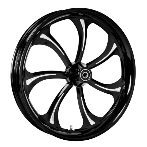 PartzBiz HD: 4420519-Colorado Customs Black Cut BW Manhattan Wheel & Tire Package for Harley Models PartzBiz HD: 4420519-Colorado Customs Black Cut BW Manhattan Wheel & Tire Package for Harley Models
