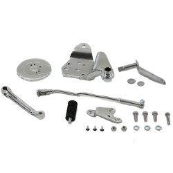 PartzBiz HD VT22-0801 - ชุดเปลี่ยนเกียร์ไปข้างหน้าของ Chrome แบบกำหนดเอง Custom Harley Pan Shovel Head 22-0801