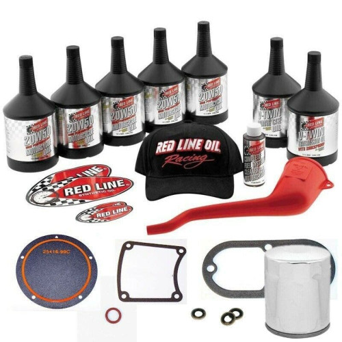 PartzBiz HD: 4420436-Complete Red Line Primary Oil Power Pack Kit w/ Gaskets Harley Twin Cam 99-06
