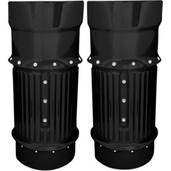PartzBiz HD DS04110104 - Covingtons Customs Dimpled Black Fork Bellows Slider Covers Boot Harley 14-17 | C1114-B PartzBiz HD DS04110104 - Covingtons Customs Dimpled Black Fork Bellows Slider Covers Boot Harley 14-17 | C1114-B