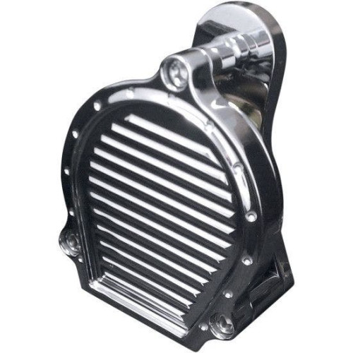 PartzBiz HD: 4420346-Covingtons Customs Chrome Billet Dippled Electric Horn Assembly for Harley 90-17 | C1141-C