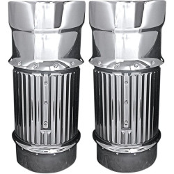 PartzBiz HD DS04110105 - Covingtons Customs Dimpled Chrome Fork Bellows Slider Covers Boot Harley 14-17 | C1114-C PartzBiz HD DS04110105 - Covingtons Customs Dimpled Chrome Fork Bellows Slider Covers Boot Harley 14-17 | C1114-C