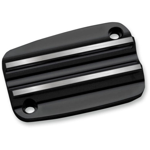 PartzBiz HD: 4420329-Covingtons Customs Black Finned Front Brake Master Cylinder Cover Harley 17-18 | C1175-B