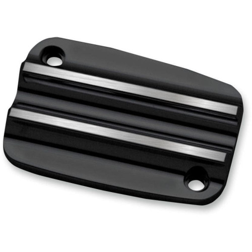 PartzBiz HD: 4420330-Covingtons Customs Black Finned Front Clutch Master Cylinder Cover Harley 17-18 | C1177-B